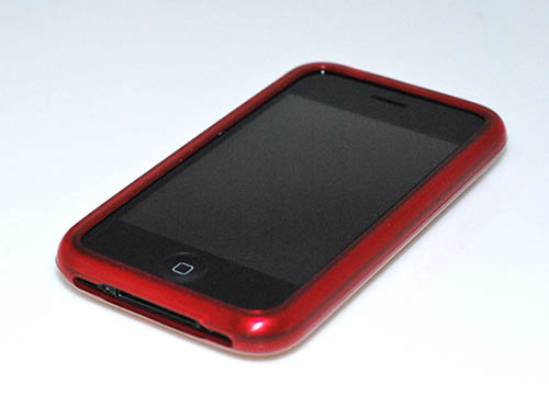 Silikon Skin fr Apple iPhone 3G 3GS in rot