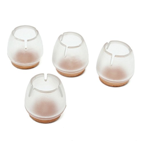 Silikon Stuhlgleiter Stuhlkappen Filzgleiter Gleiter 4er Set für Füße Ø