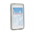 System-S Black-Transparent Silicone Case Cover for HTC HD2
