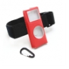 System-S Red Sport Case Cover for Apple iPod Nano 2