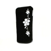 Silver Flower Etui Tasche Slim Case f�r Apple iPhone 3GS