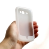 System-S Wei�e Silikon H�lle Tasche Case f�r HTC Wildfire