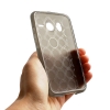 Transparente Silikonhülle Skin Schwarz für HTC Desire HD