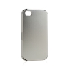 System-S Hülle Alu Case Cover Schutz Silber für Apple iPhone 4