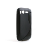 TPU Silikon Hülle Case Cover Skin in Schwarz für HTC Desire S
