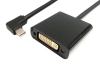 System-S Adapter Kurz Kabel DVI zu Mini DisplayPort Gewinkelt 90 Winkel 20 cm