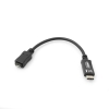 System-S USB 3.1 Typ C (male) zu USB Micro B (female) Datenkabel Ladekabel Adapter Kabel Verlngerung (ca. 15 cm)