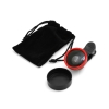 System-S Universal clip-on 0,4x wide angle lens for Smartphone Tablet PC in red