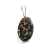 System-S Hard Carrying Case Bag Protective Cover for Earphones With Zipper Enclosure green camouflage