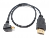 System-S Micro HDMI Kabel Abwrts gewinkelt zu HDMI Stecker 30 cm