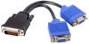 System-S LFH DMS-59pin Stecker auf 15Pin VGA RGB Buchse Kabel fr PC Grafikkarte
