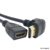 System-S Aufwrts Winkel Stecker zu HDMI Buchse Kabel 15cm