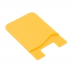 System-S 1x Smartphone Kartenhalter Silkonhlle Kartenetui in Gelb