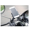 Motorrad Halterung Befestigung aus Metall in Schwarz fr Smartphone bis 8,3 cm