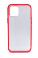 Schutzhlle aus Silikon in Rot Transparent Hlle kompatibel mit iPhone 12 Pro Max