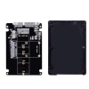 SATA Y Adapter 3.0 zu M.2 NGFF B-Key & mSATA SSD mit Hlle Kabel in Schwarz