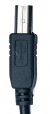 USB 2.0 Kabel 3 m Typ B Stecker zu Typ A Stecker Kabel Ladekabel in Schwarz