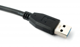 USB 3.0 Kabel 50 cm Typ B Stecker zu A Stecker Schraube Adapter in Schwarz