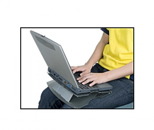 SystemS Lapstand Notebook Laptop Ständer in Silber SYSTEMS