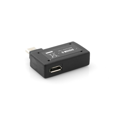 System-S 90° Winkelstecker (linker Winkel) USB auf Micro USB OTG Host ...