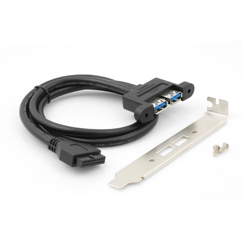 SystemS zweifach USB 3.0 Kabel für Anschluss am Motherboard Hauptplatine SYSTEMS