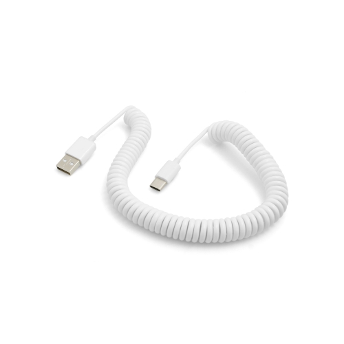 USB-C Auf USB-A Adapterkabel – 90° Winkelstecker, 1 Meter, Weiß, Für MacBook, Samsung Galaxy & Mehr