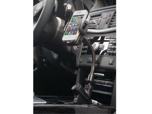 System-S Auto Kfz Halterung Halter Multi Funktion Autohalterung Handyhalter  mit Ladestation 2 x USB Anschluss für Zigarettenanzünder für Samsung Galaxy  S7 Edge