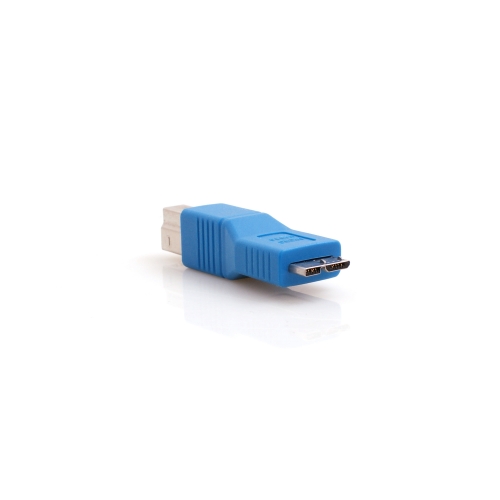 SystemS USB 3.0 Adapter Typ B Stecker auf Micro B Stecker in Blau
