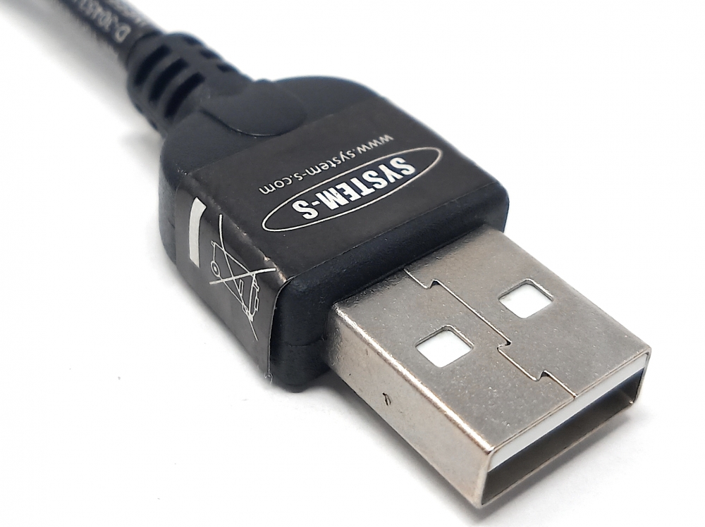 System-S Mini USB Kabel Mit 90° Winkelstecker – 30 Cm Ladekabel & Datenkabel, Platzsparend Für Kamera, Festplatte & Mehr