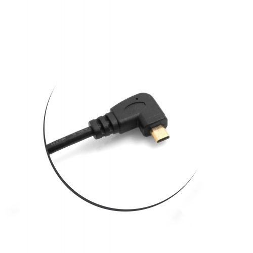 90° gewinkelt Micro HDMI Winkel Stecker auf Standard HDMI Stecker Kabel Adapter 