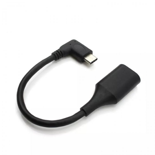 System-S USB-C 90° Winkelkabel – 10 Cm, Von USB 3.1 Typ C Auf USB 2.0 A, Praktisch Für Enge Räume
