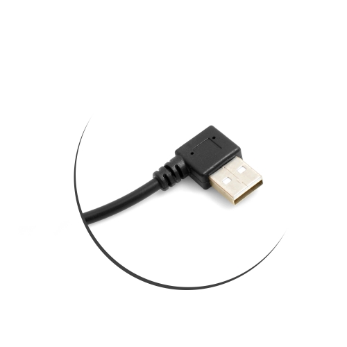 System-S Mini USB Kabel 90° Rechts Gewinkelt | 50 Cm Länge | Für Navigation & ältere Geräte
