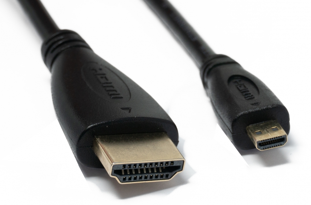 System-S HDMI Kabel 10 m Stecker zu Micro Stecker Adapter in Schwarz 72612301