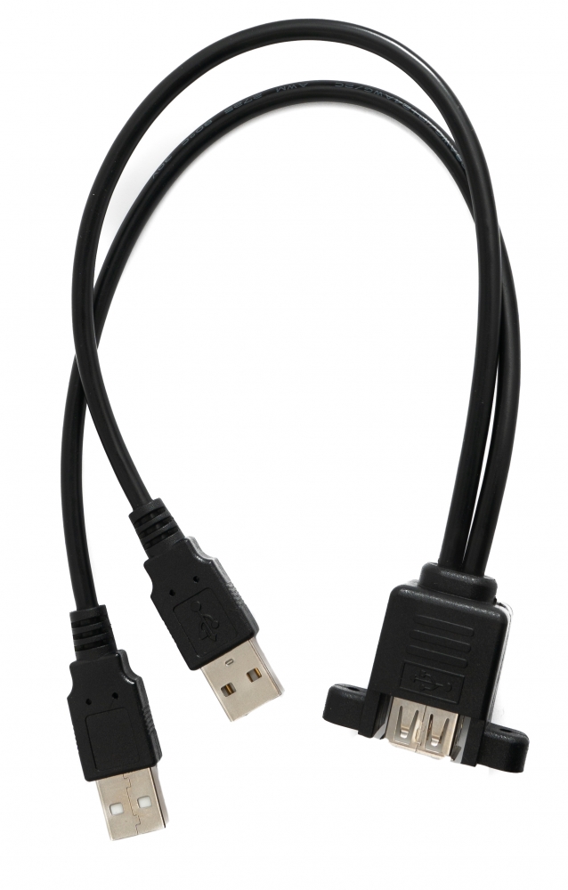 SYSTEM-S USB 3.0 Kabel 30 Cm, Typ B Auf Typ A - Schnelle Datenübertragung Bis 5 Gbit/s, Schwarz