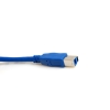 System-S USB 3.0 Kabel in Blau Typ A - Typ B 2 m