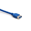 System-S USB 3.0 Kabel in Blau Typ A - Typ A 2m