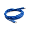 System-S USB 3.0 Kabel in Blau Typ A -Typ B 3m