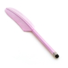 Stylet design plume en rose pour cran tactile smartphone