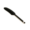 Pennino Stylus design penna piuma nera per touchscreen