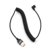 System-S USB A / Micro USB 90 cavo spiralato lunghezza 50 - 135 cm