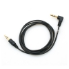 System-S 2x 3-conductor TRS Audio Stereo Aux Headset Cable Extension with 90 Angle Plug 100 cm