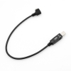 System-S USB Type-B to Micro USB Sync & Charge Adaprer Cable 90 Angled Plug 25 cm
