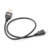 System-S 30 cm 2 x high speed micro USB charging twice as fast cable cord double speed