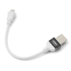 System-S 10 cm 2 x high speed micro USB charging twice as fast cable cord double speed colour white