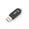 System-S 2-in-1 Micro USB Host OTG on-the-go and USB SD Micro SD (TF) Card Reader
