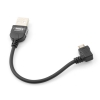 System-S 90 angle plug Micro USB to USB Cable Data & Sync 10 cm