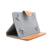 System-S 7 Zoll Bookstyle Tasche Cover Hülle Protector Case Etui mit Halter Standfunktion für Tablet PC eBook Reader in  Orange Braun