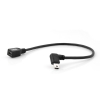 System-S Mini USB angle plug to Mini USB port Cable Charger & Data Sync 25 cm