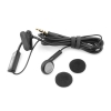 System-S One Ear Mono Headset Headphones with remote control for Smartphones Tablet (black)