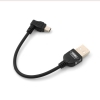 System-S 90 Angled Mini USB angle plug to USB Cable Charger & Data Sync 10cm